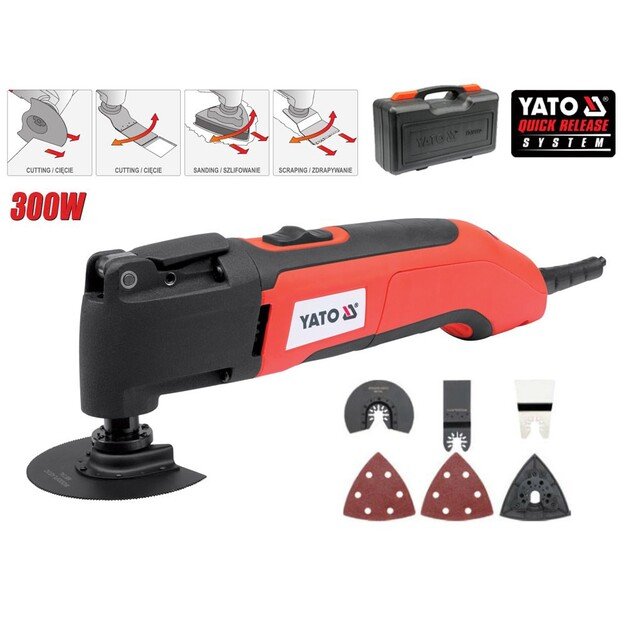 Yato YT-82220 power multi-tool 300 W 22000 RPM Black,Red