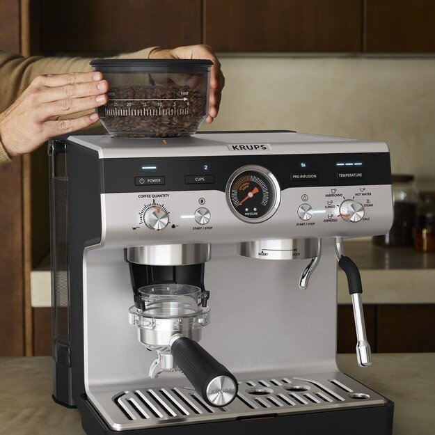Krups Precision XP801T10 coffee maker Semi-auto Espresso machine 3 L