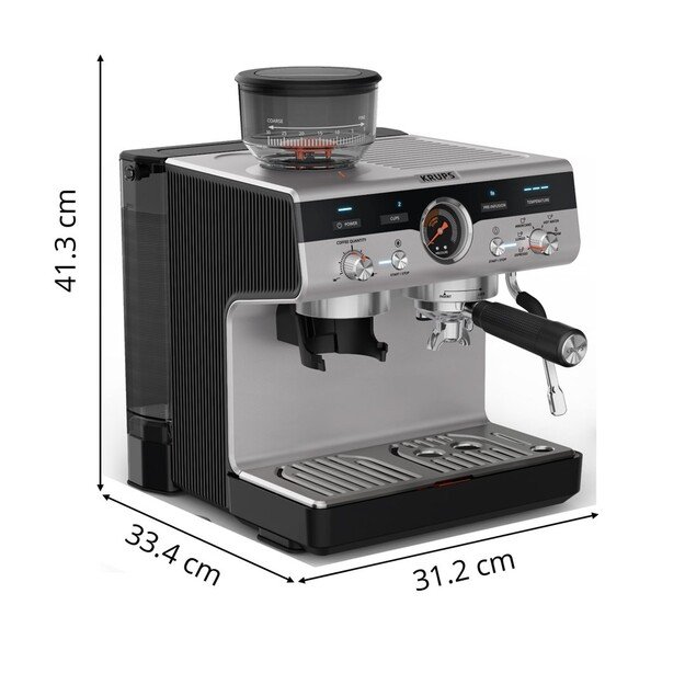 Krups Precision XP801T10 coffee maker Semi-auto Espresso machine 3 L