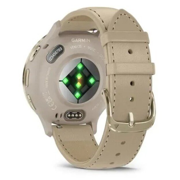 Garmin 010-02785-55 smartwatch / sport watch 3.05 cm (1.2 ) AMOLED 41 mm Digital 390 x 390 pixels Touchscreen Gold Wi-Fi GPS 3