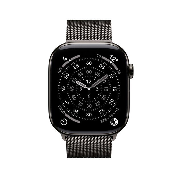 Apple Watch Series 11 GPS + Cellular 46mm Slate Titanium Case with Slate Milanese Loop - M/L 2