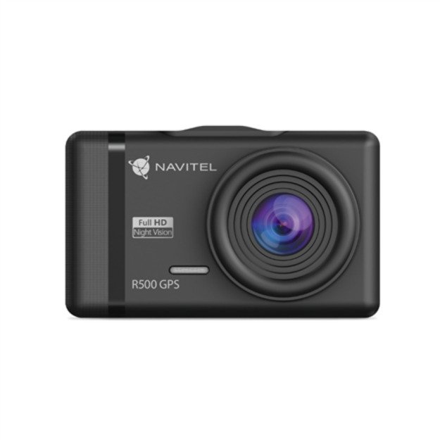 Navitel | Dashcam with high-quality shooting, digital speedometer, and GPS-informer | R500 GPS | IPS display 2.35  