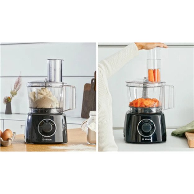 Bosch MCM3PM386 food processor 900 W 2.3 L Black, Transparent 3
