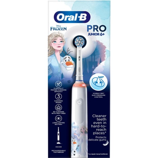 Oral-B | Electric Toothbrush | Frozen Pro Series 3 | Rechargeable | For kids | Number of brush heads included 1 | Number of teet