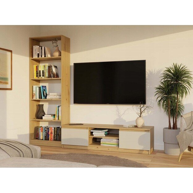 MALWA 140 TV cabinet, artisan oak/cashmere
