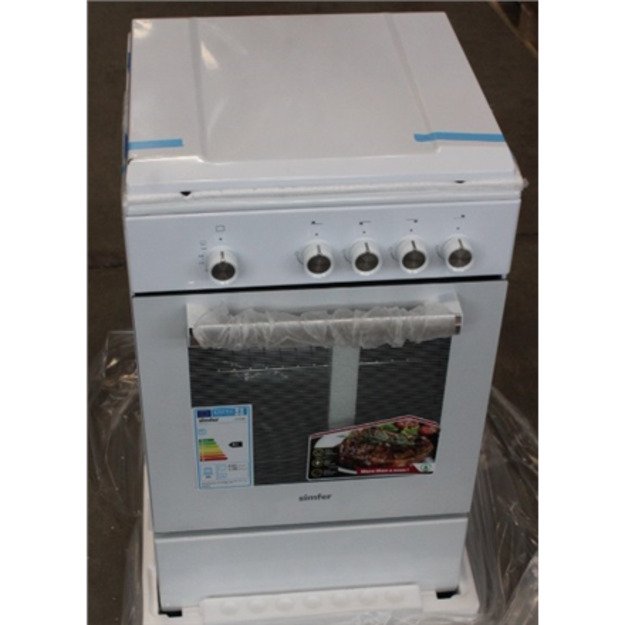SALE OUT. | SALE OUT. Simfer | Cooker | 4401SGRBB | Hob type Gas | Oven type Gas | White | Width 50 cm | DAMAGED PACKAGING, DAM