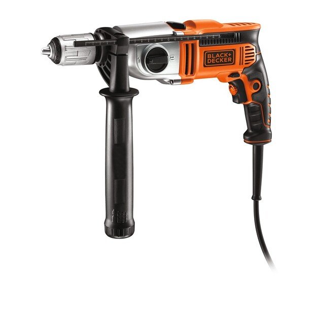 Black and Decker HAMMER DRILL 910W 2-SPEED CASE KR911K