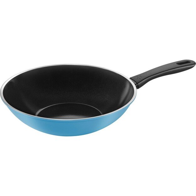 wok 28 cm blue