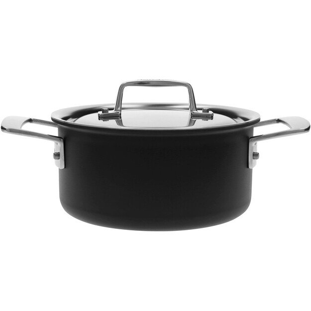 DEMEYERE BLACK 5 Low pot with lid 2.2 ltr