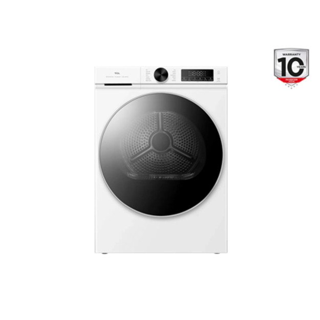 Dryer Machine | DP0844WE0 | TCL Front loading | Energy efficiency class E | 8 kg | LED | Heat pump | Depth 59.3 cm | White