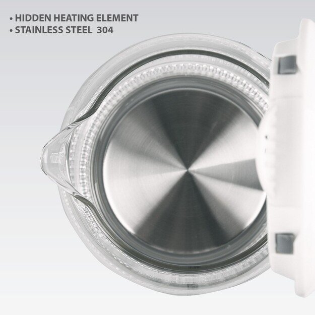 Electric kettle szklany 1,7l 2200W MR-056-GREY MAESTRO