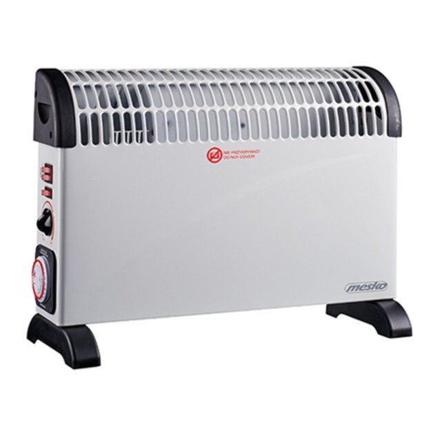 Mesko | Convector Heater with Timer and Turbo Fan | MS 7741w | Convection Heater | 2000 W | Number of power levels 3 | Suitable