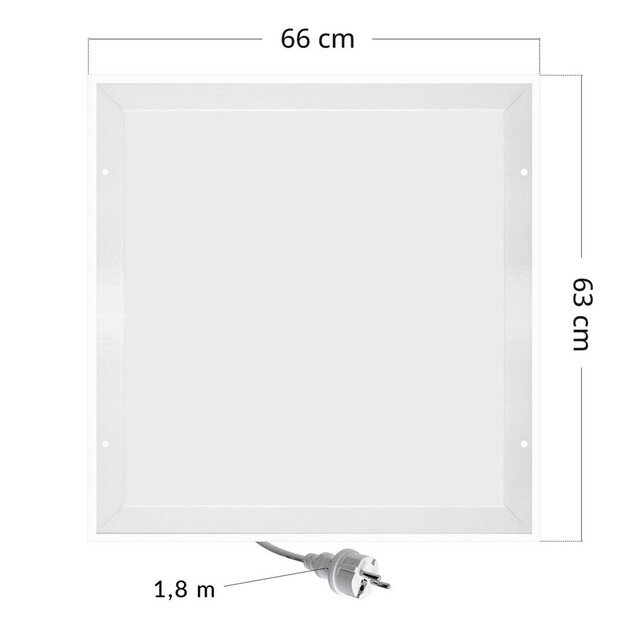 Šildytuvas Cronos Graphene LED CGL-420TP 420W baltas, LED, termostas