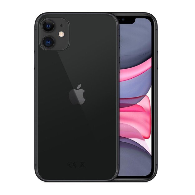 Apple iPhone 11 15.5 cm (6.1 ) Dual SIM iOS 14 4G 64 GB Black