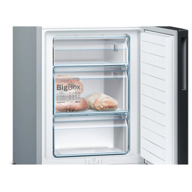 Bosch | Refrigerator | KGV36VBEAS | Energy efficiency class E | Free standing | Combi | Height 186 cm | Fridge net capacity 214