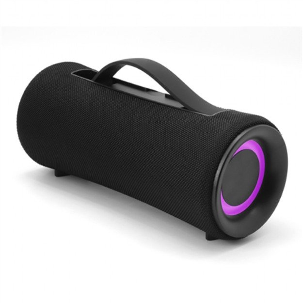 Gembird SPK-BT-LED-04 portable wireless boombox Bluetooth speaker, LED, black