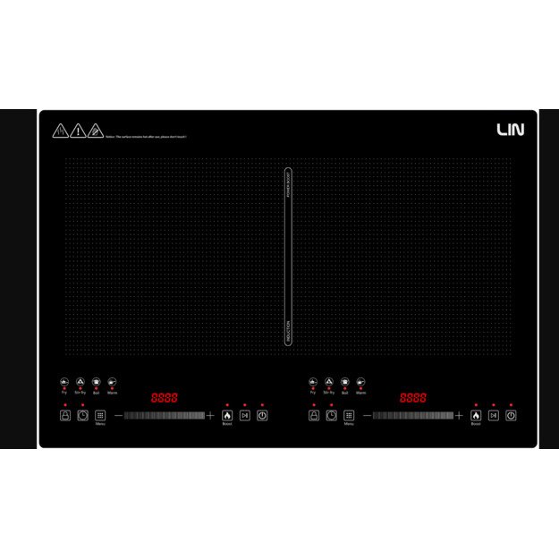 Induction hob LIN LI2H-179, cable with plug, 1.2 m, 3200 W