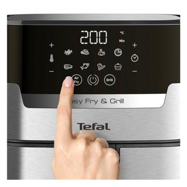 Tefal Easy Fry & Grill EY505D15 fryer Single 4.2 L Stand-alone 1550 W Hot air fryer Stainless steel