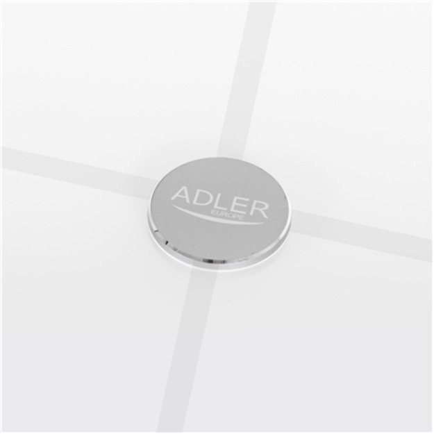 Adler Smart Bathroom Scale | AD 8187 | Maximum weight (capacity) 180 kg | Accuracy 100 g | Body Mass Index (BMI) measuring | Whi