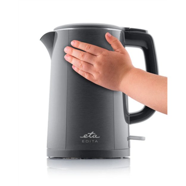 ETA Kettle | ETA859590020 EDITA | Electric | 2200 W | 1.5 L | Stainless steel | 360° rotational base | Gray