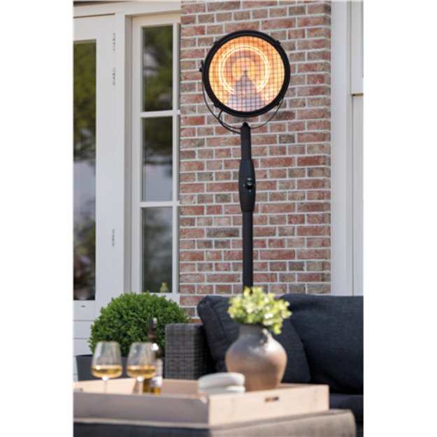 SUNRED | Heater | RSS19, Indus Bright Standing | Infrared | 2100 W | Black | IP54