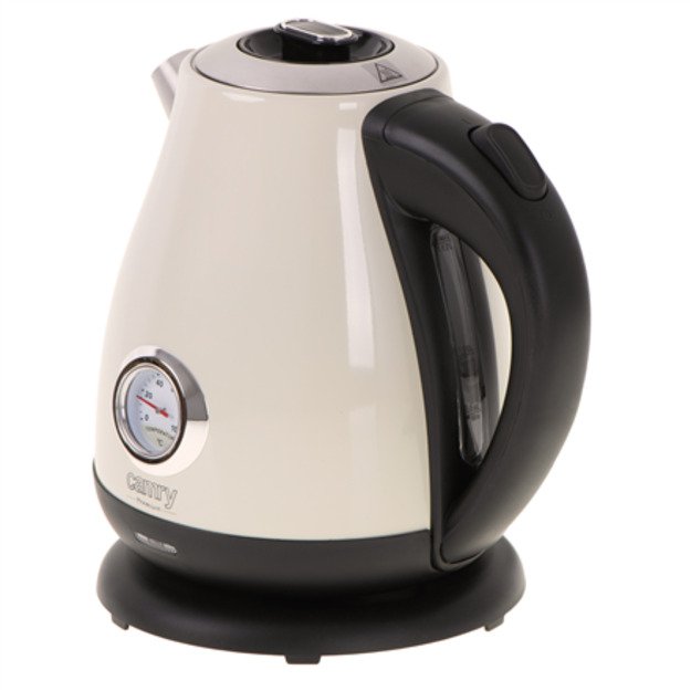 Camry | Kettle with a thermometer | CR 1344 | Electric | 2200 W | 1.7 L | Stainless steel | 360° rotational base | Cream