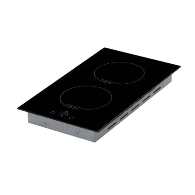 Simfer Hob H3.020.DEISP Induction, Number of burners/cooking zones 2, Touch, Timer, Black