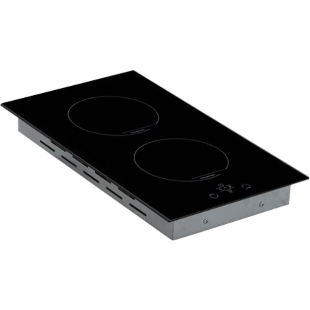 Simfer Hob H3.020.DEISP Induction, Number of burners/cooking zones 2, Touch, Timer, Black