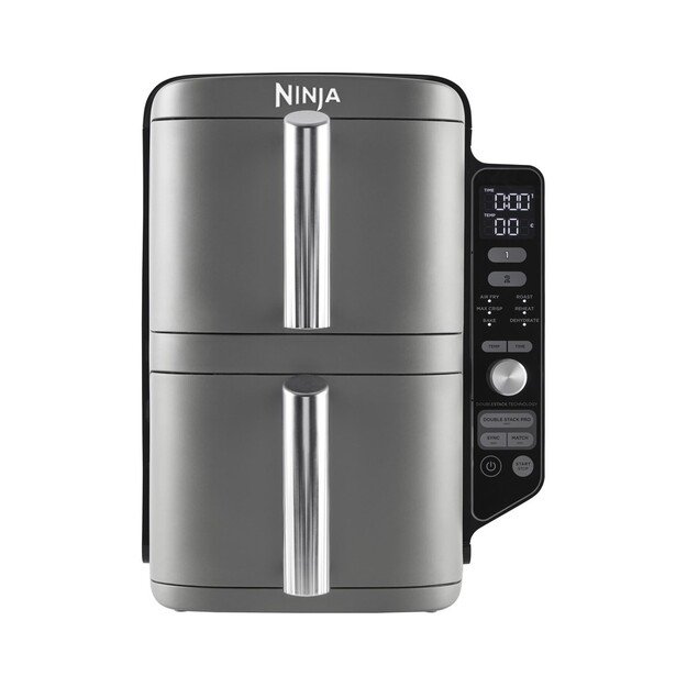 Ninja SL400EU fryer Double 9.5 L 2470 W Hot air fryer Black, Grey