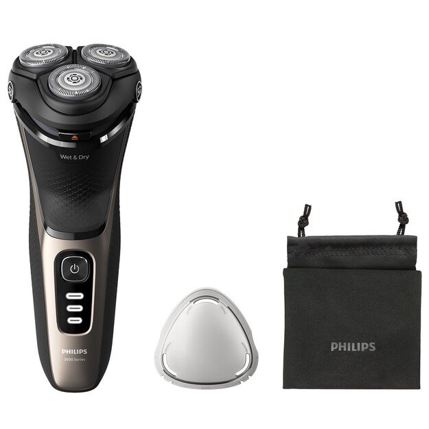 Philips S3242/12 men s shaver Rotation shaver Trimmer Black, Gold