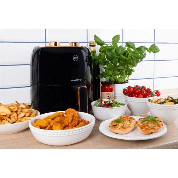 ELDOM FRITTO fat-free fryer, capacity 3.5 l, adjustable temp., clock, 1300 W