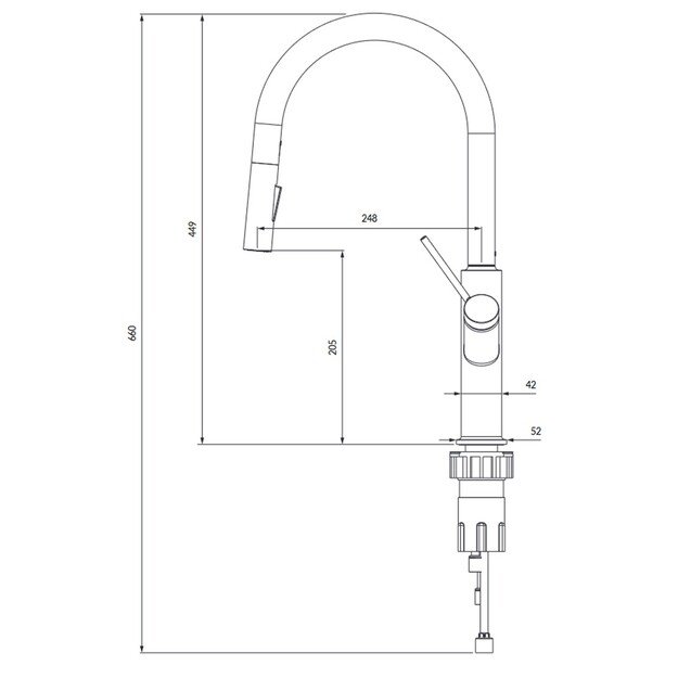 Maišytuvas Omnires BEND BE6455GL