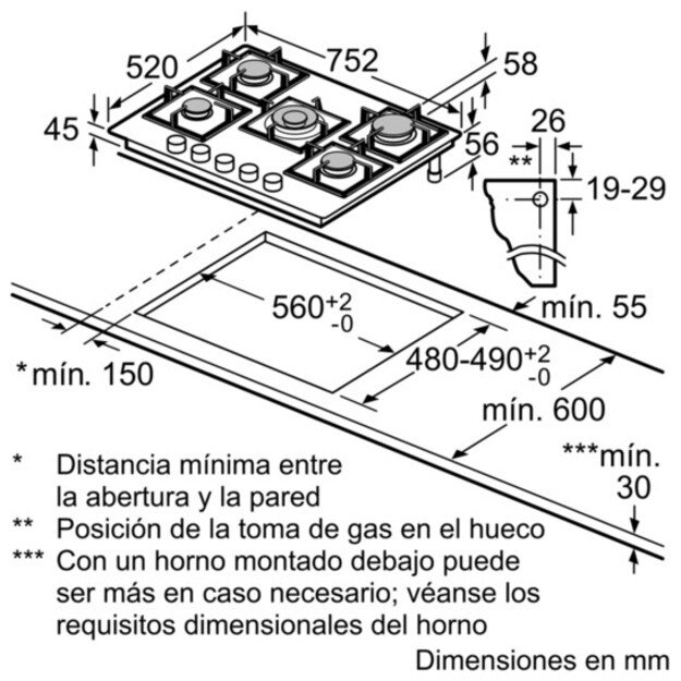 Dujinė viryklė  SIEMENS EP 7A6QB90