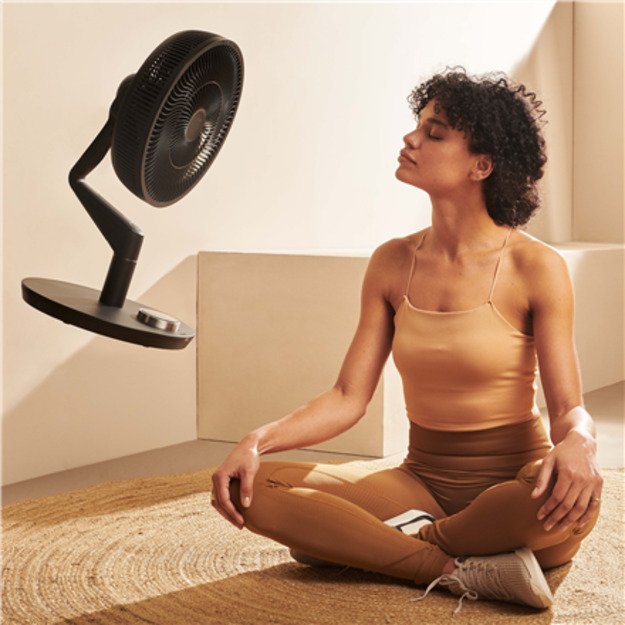 Duux | Fan | Whisper Flex Ultimate Smart | Stand Fan | Black | Diameter 34 cm | Number of speeds 30 | Oscillation | 3-26 W | Yes