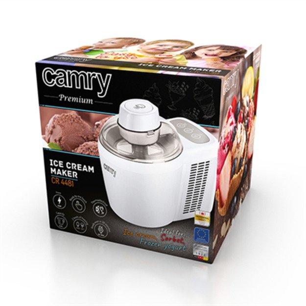 Camry | Ice cream maker | CR 4481 | Power 90 W | Capacity 0.7 L | White