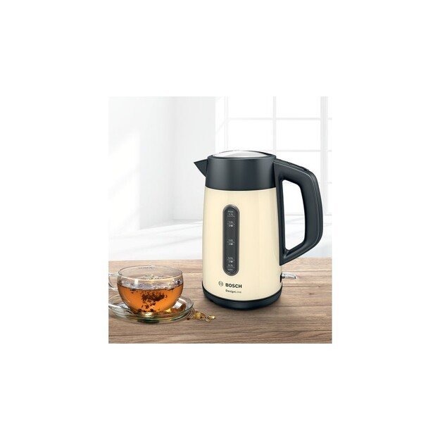 Bosch | Kettle | TWK4P437 | Electric | 2400 W | 1.7 L | Stainless steel | Beige