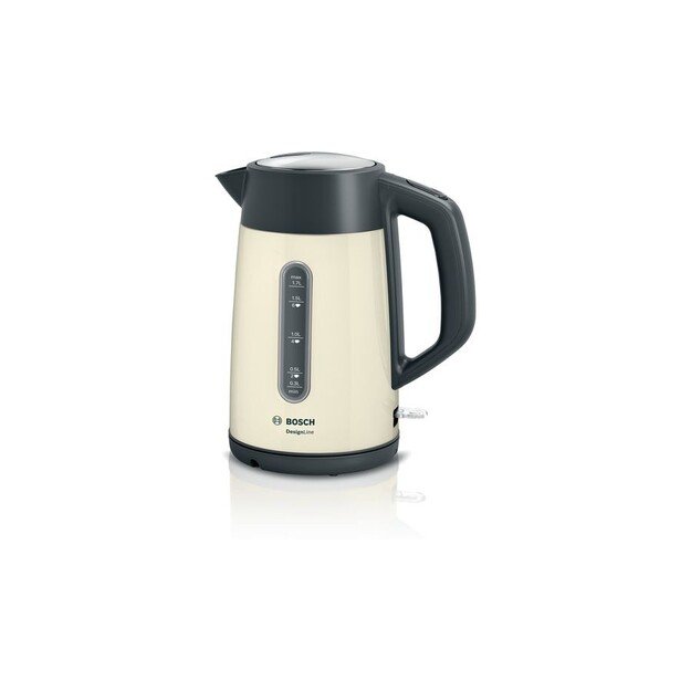 Bosch | Kettle | TWK4P437 | Electric | 2400 W | 1.7 L | Stainless steel | Beige