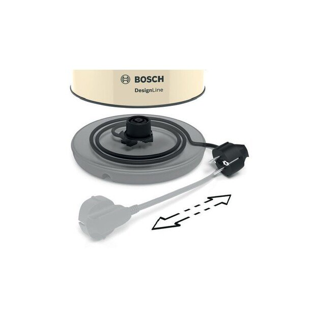 Bosch | Kettle | TWK4P437 | Electric | 2400 W | 1.7 L | Stainless steel | Beige