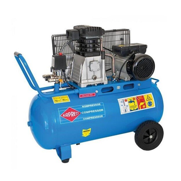 AIRPRESS DOUBLE BARREL OIL COMPRESSOR HL 340/90