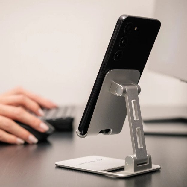 Tellur Phone Holder for desk Aluminium Silver 3