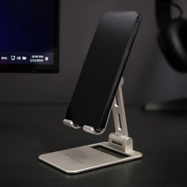 Tellur Phone Holder for desk Aluminium Silver 6