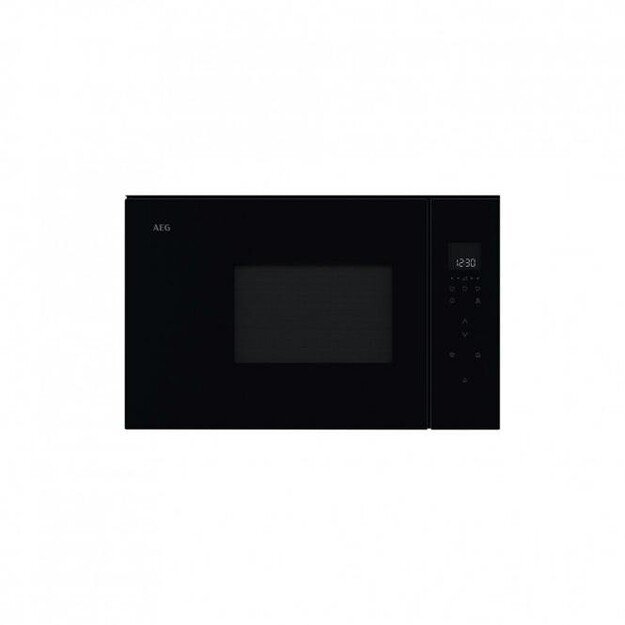 Juodos spalvos 36cm auk&scaron;čio įmontuojama mikrobangų krosnelė AEG NMB6S171SB