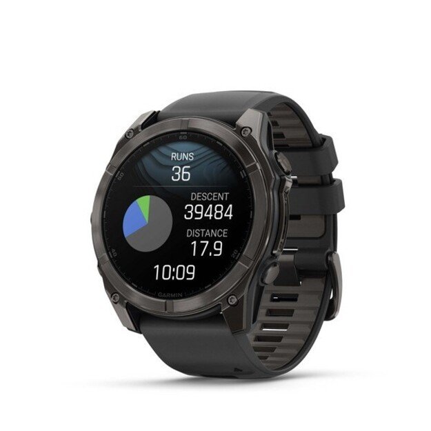 Garmin Fenix 8 3.56 cm (1.4 ) AMOLED 51 mm Digital 454 x 454 pixels Touchscreen Titanium Wi-Fi GPS (satellite) 6