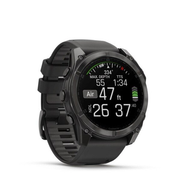 Garmin Fenix 8 3.56 cm (1.4 ) AMOLED 51 mm Digital 454 x 454 pixels Touchscreen Titanium Wi-Fi GPS (satellite) 3