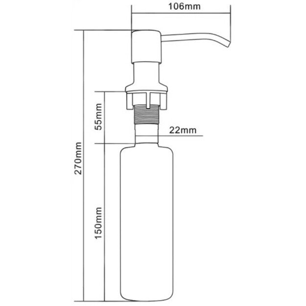 Muilo dozatorius Mexen Oval, 320 ml, Inox, 6601320-99 2