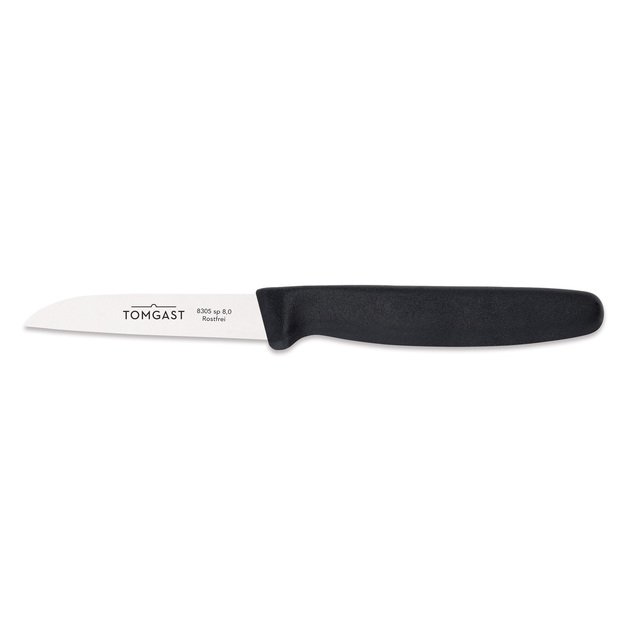 Vegetable knife, 8 cm, black