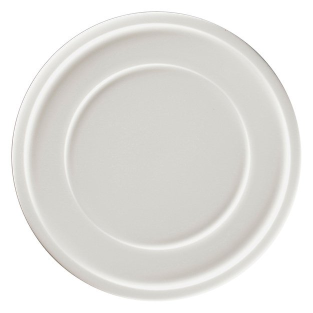 Flat plate, 24 cm, white, Ease Rakstone