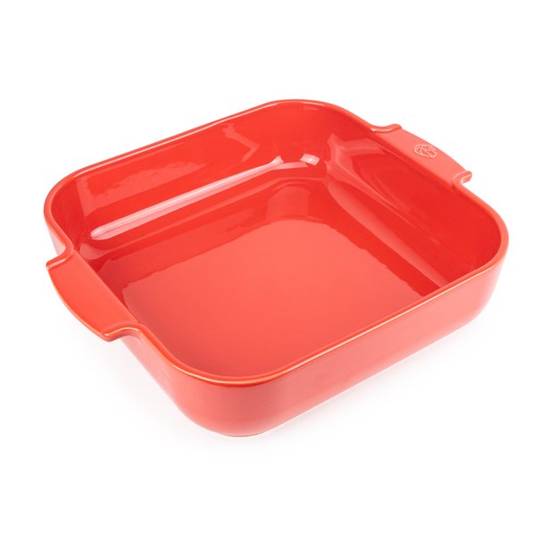 PEUGEOT APPOLIA kvadratinis indas 36 cm rauduonas