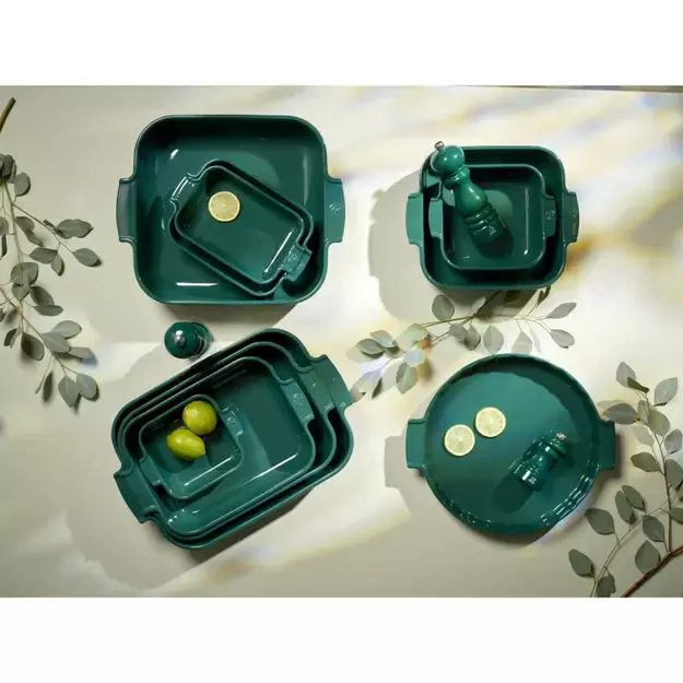 PEUGEOT APPOLIA kvadratinis indas 36 cm žalias 1