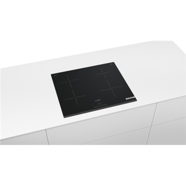 Bosch | Hob | PUE63KBB6E | Induction | Number of burners/cooking zones 4 | Touch | Timer | Black 3